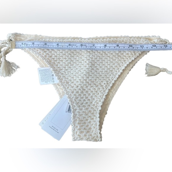 RIP Curl Oceans Together Crochet Bikini Set Size M. Shell-White. NWT. - Picture 15 of 16
